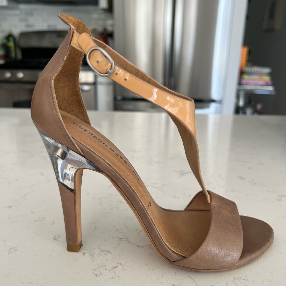 Sigerson Morrison Taupe Stiletto Heels